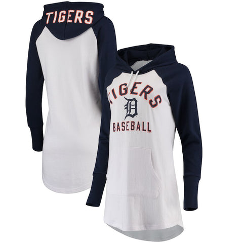 Detroit Tigers G-III 4Her by Carl Banks Women's All Division Pullover Hoodie - White/Navy