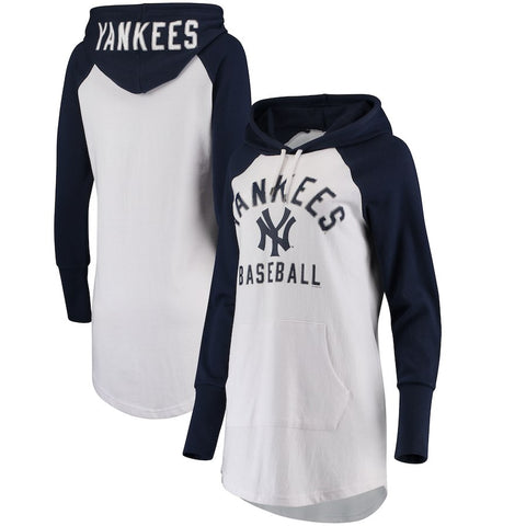 New York Yankees G-III 4Her by Carl Banks Women's All Division Pullover Hoodie - White/Navy