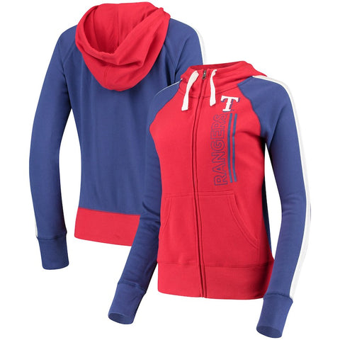 Texas Rangers G-III 4Her by Carl Banks Women's Full-Zip Linebacker Jacket - Red
