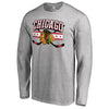 Chicago Blackhawks   Big & Tall Hometown Collection Madison Long Sleeve T-Shirt - Ash