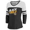 Boston Bruins   Women's Hometown Collection Black & Gold Three-Quarter Sleeve T-Shirt - Black