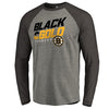 Boston Bruins   Hometown Collection Black & Gold Raglan Long Sleeve T-Shirt - Ash/Black