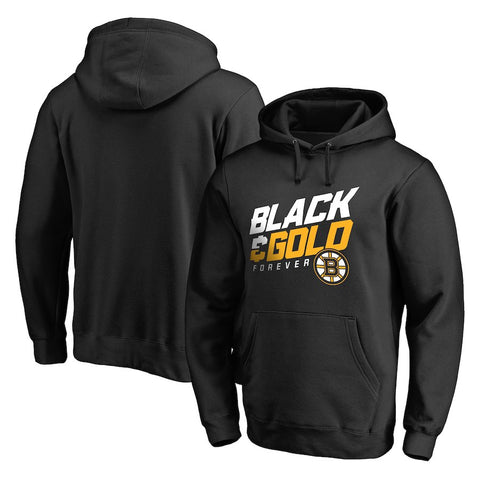 Boston Bruins   Big & Tall Hometown Collection Black & Gold Pullover Hoodie - Black