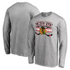 Chicago Blackhawks   Big & Tall Hometown Collection Madison Long Sleeve T-Shirt - Ash