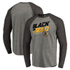 Boston Bruins   Hometown Collection Black & Gold Raglan Long Sleeve T-Shirt - Ash/Black