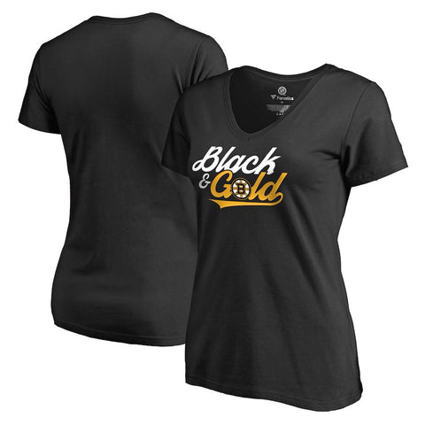 Boston Bruins   Women's Plus Sizes Hometown Collection Boston Hockey T-Shirt - Black