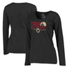 Arizona Coyotes   Women's Plus Sizes Hometown Collection Keep Howling Long Sleeve T-Shirt - Black