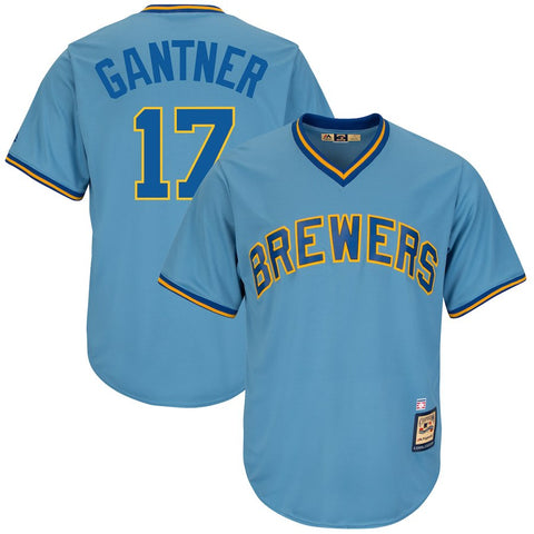 Jim Gantner Milwaukee Brewers Majestic Cooperstown Collection Cool Base Player Jersey