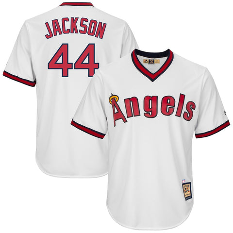 Reggie Jackson Los Angeles Angels Majestic Cooperstown Collection Cool Base Player Jersey