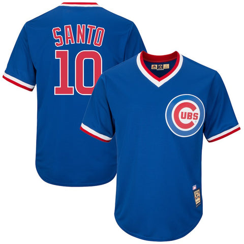 Ron Santo Chicago Cubs Majestic Cooperstown Collection Cool Base Player Jersey