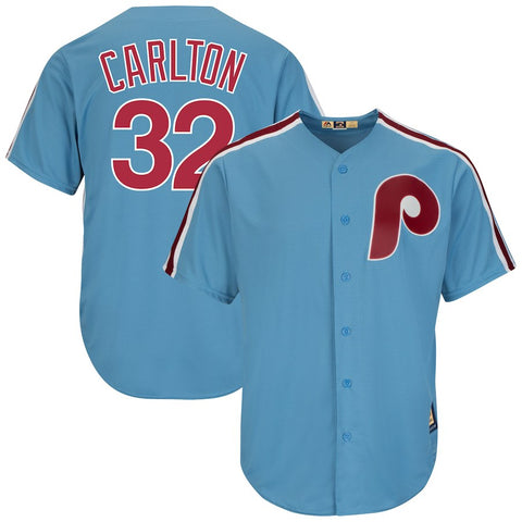 Steve Carlton Philadelphia Phillies Majestic Cooperstown Collection Cool Base Player Jersey