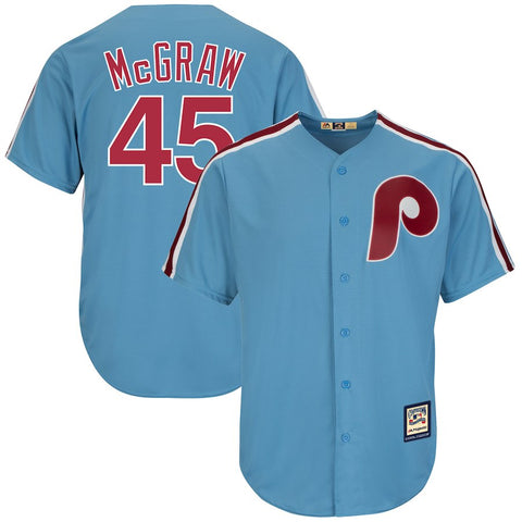 Tug McGraw Philadelphia Phillies Majestic Cooperstown Collection Cool Base Player Jersey
