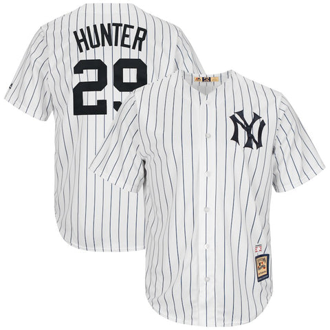 Catfish Hunter New York Yankees Majestic Cooperstown Collection Cool Base Player Jersey