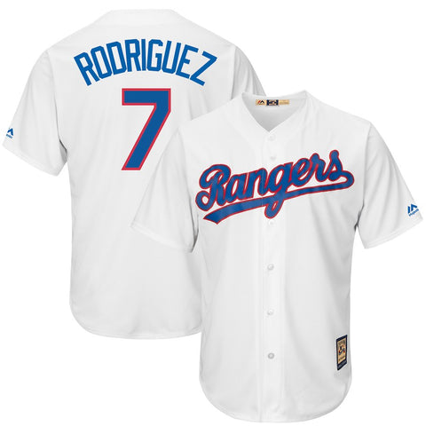 Ivan Rodriguez Texas Rangers Majestic Cooperstown Collection Cool Base Jersey - White