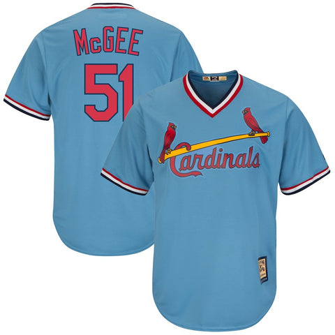 Willie McGee St. Louis Cardinals Majestic Cooperstown Collection Cool Base Player Jersey