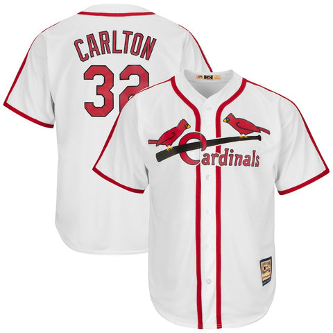 Steve Carlton St. Louis Cardinals Majestic Cooperstown Collection Cool Base Player Jersey