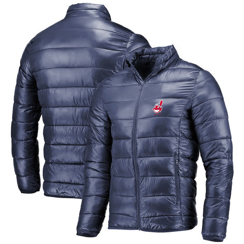 Cleveland Indians   Team Full-Zip Puffer Jacket - Navy