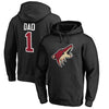 Arizona Coyotes   Big & Tall Number One Dad Pullover Hoodie - Black