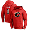 Calgary Flames   Big & Tall Number One Dad Pullover Hoodie - Red