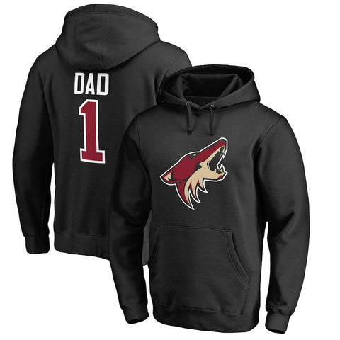 Arizona Coyotes   Big & Tall Number One Dad Pullover Hoodie - Black