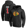 Chicago Blackhawks   Big & Tall Number One Dad Pullover Hoodie - Black