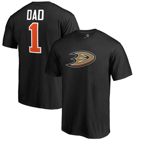 Anaheim Ducks   Big & Tall Number One Dad T-Shirt - Black