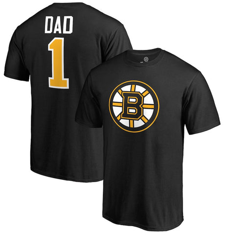 Boston Bruins   Big & Tall Number One Dad T-Shirt - Black