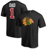 Chicago Blackhawks   Big & Tall Number One Dad T-Shirt - Black