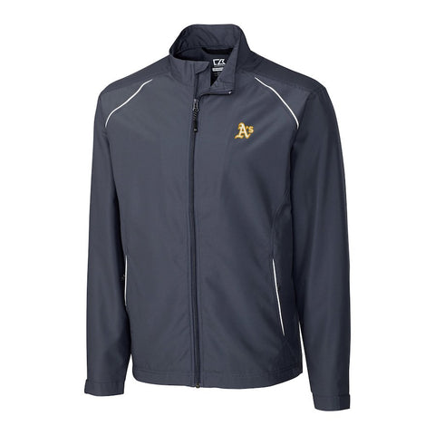 Oakland Athletics Cutter & Buck Big & Tall WeatherTec Beacon Full Zip Jacket