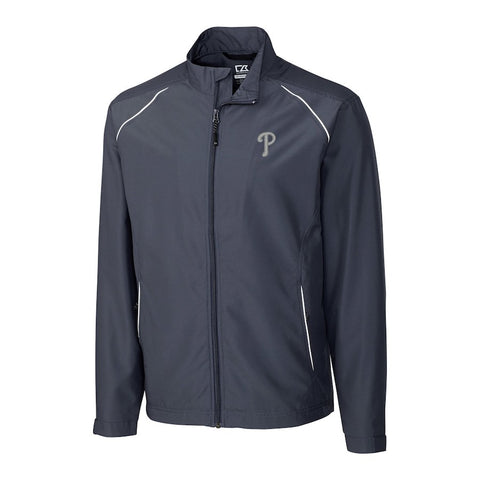 Philadelphia Phillies Cutter & Buck Big & Tall WeatherTec Beacon Full Zip Jacket
