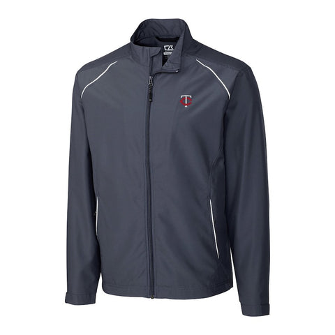 Minnesota Twins Cutter & Buck Big & Tall WeatherTec Beacon Full Zip Jacket