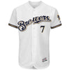 Eric Thames Milwaukee Brewers Majestic Flex Base Authentic Collection Jersey
