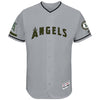 Los Angeles Angels Majestic 2017 Memorial Day Authentic Collection Flex Base Team Jersey - Gray