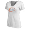 Anaheim Ducks   Women's Plus Sizes White Out T-Shirt - White