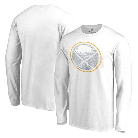 Buffalo Sabres   Big & Tall White Out Long Sleeve T-Shirt - White