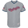 Washington Nationals Majestic 2017 Stars & Stripes Authentic Collection Flex Base Team Jersey - Gray