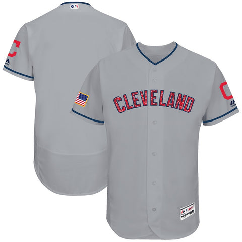 Cleveland Indians Majestic 2018 Stars & Stripes Flex Base Team Jersey