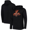 Baltimore Orioles Under Armour Performance Fleece Pullover Hoodie - Black
