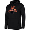 Baltimore Orioles Under Armour Performance Fleece Pullover Hoodie - Black