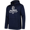 San Diego Padres Under Armour Performance Fleece Pullover Hoodie - Navy