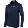 Seattle Mariners Under Armour Tech Tonal Twist Quarter-Zip Pullover Jacket - Navy