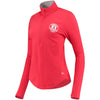 Los Angeles Angels Under Armour Women's Charged Cotton Half-Zip Pullover Jacket - Red