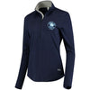 Tampa Bay Rays Under Armour Women's Charged Cotton Half-Zip Pullover Jacket - Navy