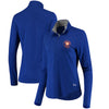 New York Mets Under Armour Women's Charged Cotton Half-Zip Pullover Jacket - Royal