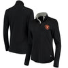 Baltimore Orioles Under Armour Women's Charged Cotton Half-Zip Pullover Jacket - Black