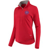 Philadelphia Phillies Under Armour Women's Charged Cotton Half-Zip Pullover Jacket - Red
