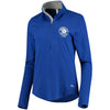 Kansas City Royals Under Armour Women's Charged Cotton Half-Zip Pullover Jacket - Royal