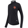 San Francisco Giants Under Armour Women's Charged Cotton Half-Zip Pullover Jacket - Black