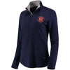 Detroit Tigers Under Armour Women's Charged Cotton Half-Zip Pullover Jacket - Navy