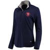 Minnesota Twins Under Armour Women's Charged Cotton Half-Zip Pullover Jacket - Navy